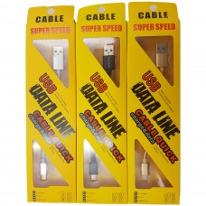 3pcs Micro USB to USB Lightning Nylon Cable for Android Smartphones&Tablets 